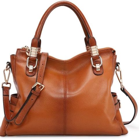 Soft Genuine Leather Women’s Satchel Tote Shoulder Purse
