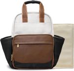 Women’s PU Leather Travel Laptop Backpack 15.6 Inch