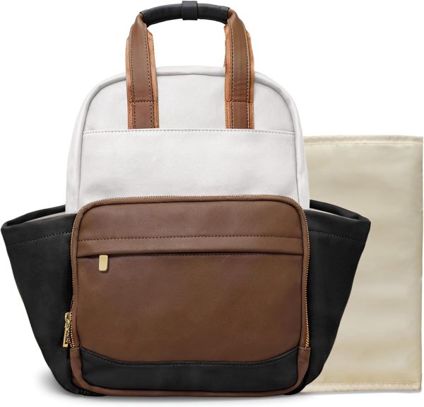 Women’s PU Leather Travel Laptop Backpack 15.6 Inch