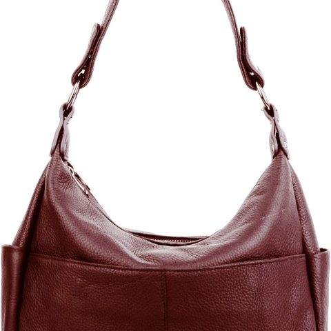 Women's Genuine Leather Shoulder/Handbag (Double-Zipper Pockets)