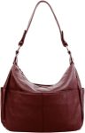 Women's Genuine Leather Shoulder/Handbag (Double-Zipper Pockets)