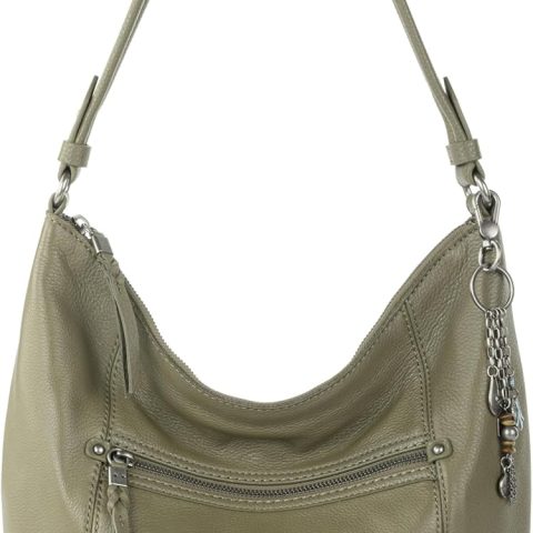 Large Leather Women’s Everyday Handbag with Zipper Pocket