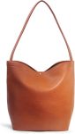 Bags for Women Vegan Leather Bucket Bags Minimalist Shoulder Handbag