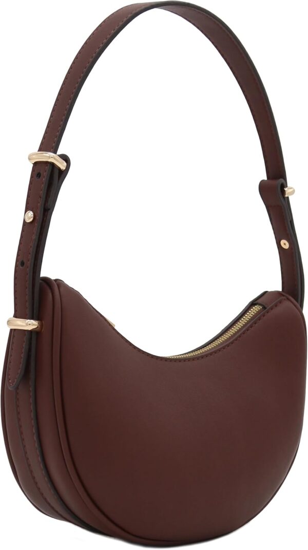 Small Smooth PU Leather Underarm Handbag for Women