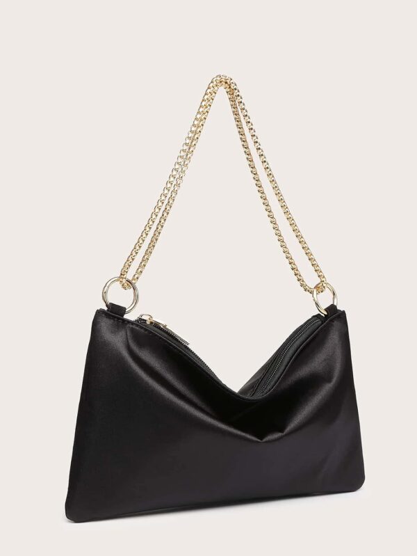 Women’s Satin Evening Shoulder Purse Elegant Handbag