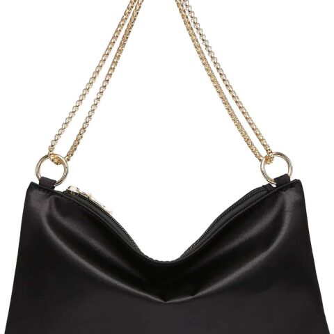 Women’s Satin Evening Shoulder Purse Elegant Handbag