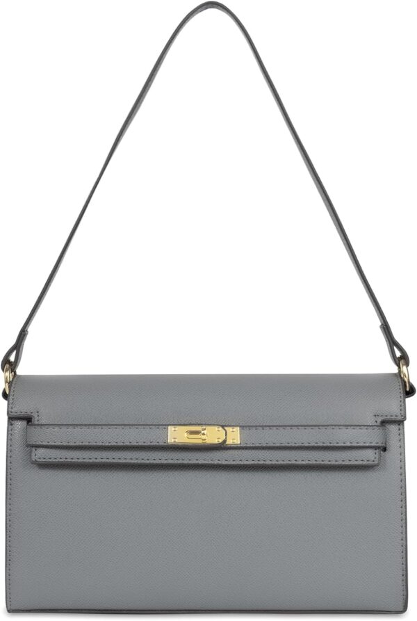 Women’s Vegan Leather Underarm Shoulder Bag with Adjustable Straps