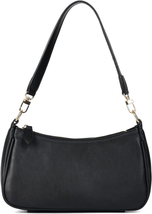 Classic Women’s Clutch Tote Shoulder Purse with Detachable Straps
