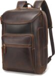 Genuine Leather Men’s Casual Travel Shoulder Backpack