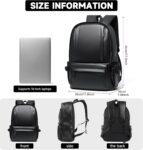 Women’s PU Leather Laptop Backpack Purse for Work and Travel