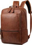 Women’s PU Leather Laptop Backpack with Laptop Compartment