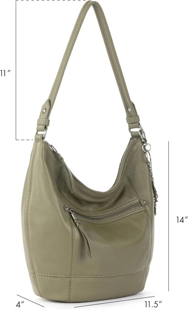 Large Leather Women’s Everyday Handbag with Zipper Pocket