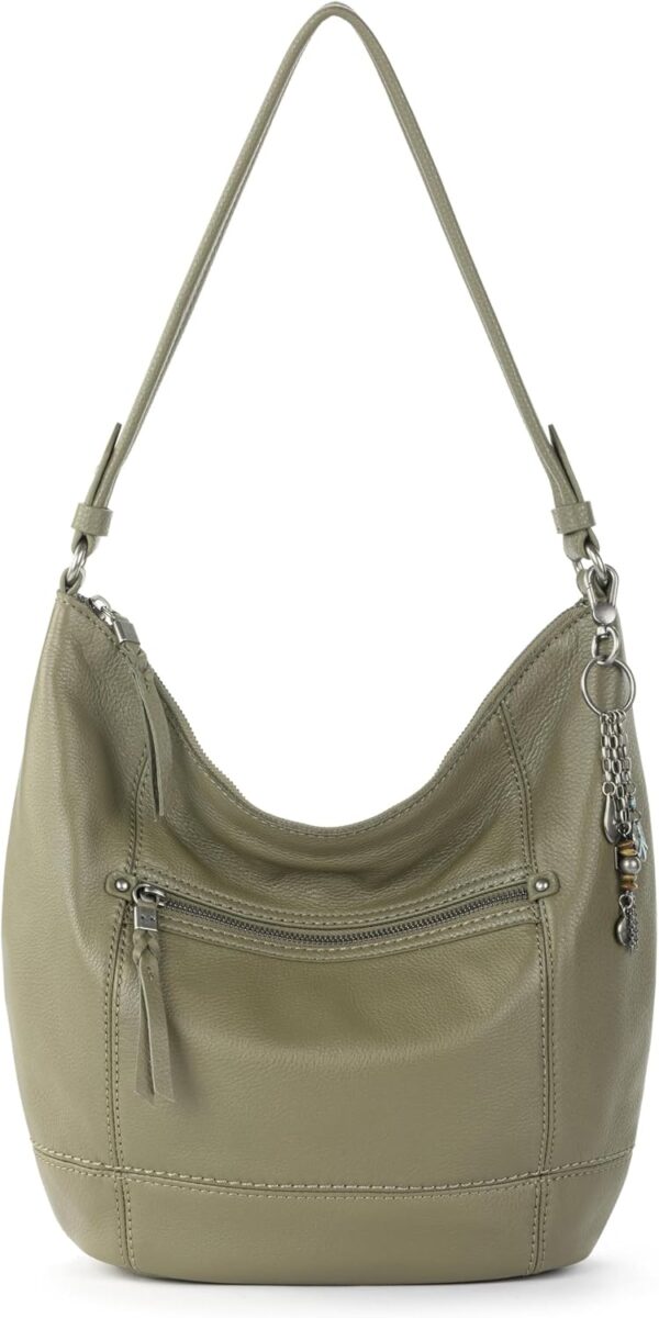 Large Leather Women’s Everyday Handbag with Zipper Pocket