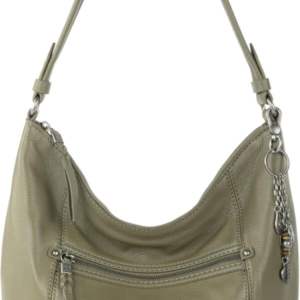 Large Leather Women’s Everyday Handbag with Zipper Pocket