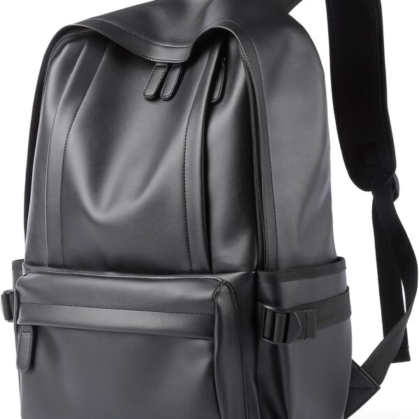 Women’s PU Leather Laptop Backpack Purse for Work and Travel