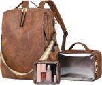 Men’s Leather Laptop Backpack for Business and Outdoor Travel