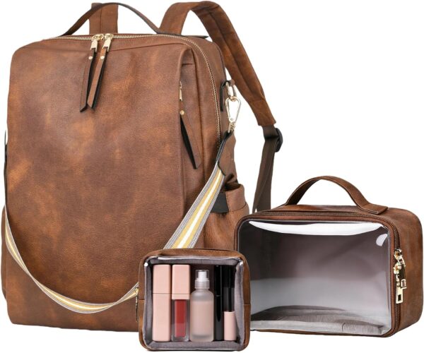 Men’s Leather Laptop Backpack for Business and Outdoor Travel