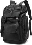 Water-Repellent PU Leather Business Laptop Backpack