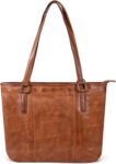 Real Leather Women’s Tote Shoulder Handbag for Work and Travel