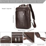 Large Capacity PU Leather Drawstring Travel Backpack