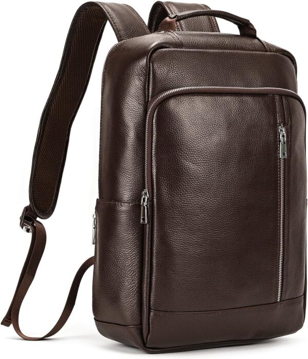 Large Capacity PU Leather Drawstring Travel Backpack