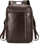 Lightweight Unisex PU Leather Commuter Backpack