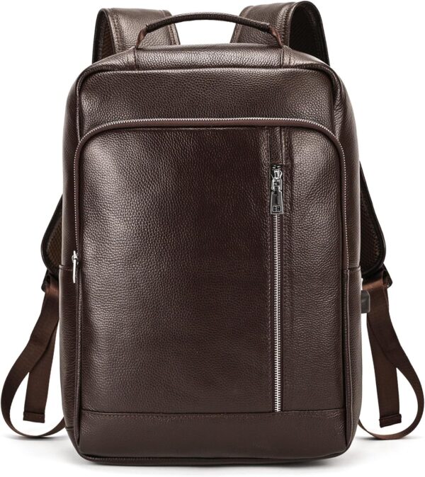 Lightweight Unisex PU Leather Commuter Backpack