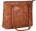 Real Leather Women’s Tote Shoulder Handbag for Work and Travel